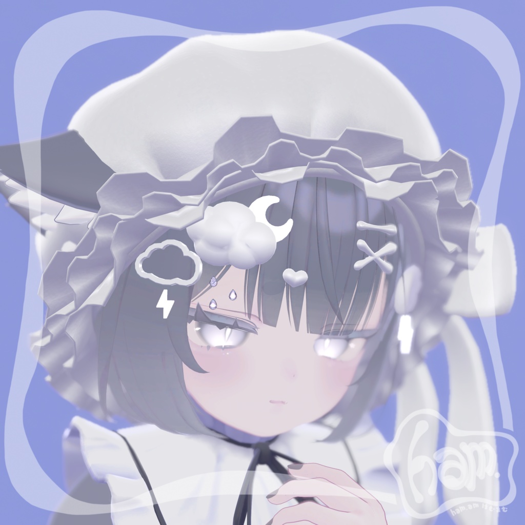 【VRC想定・MA対応】ナイトキャップ Nightcap【アクセサリー】