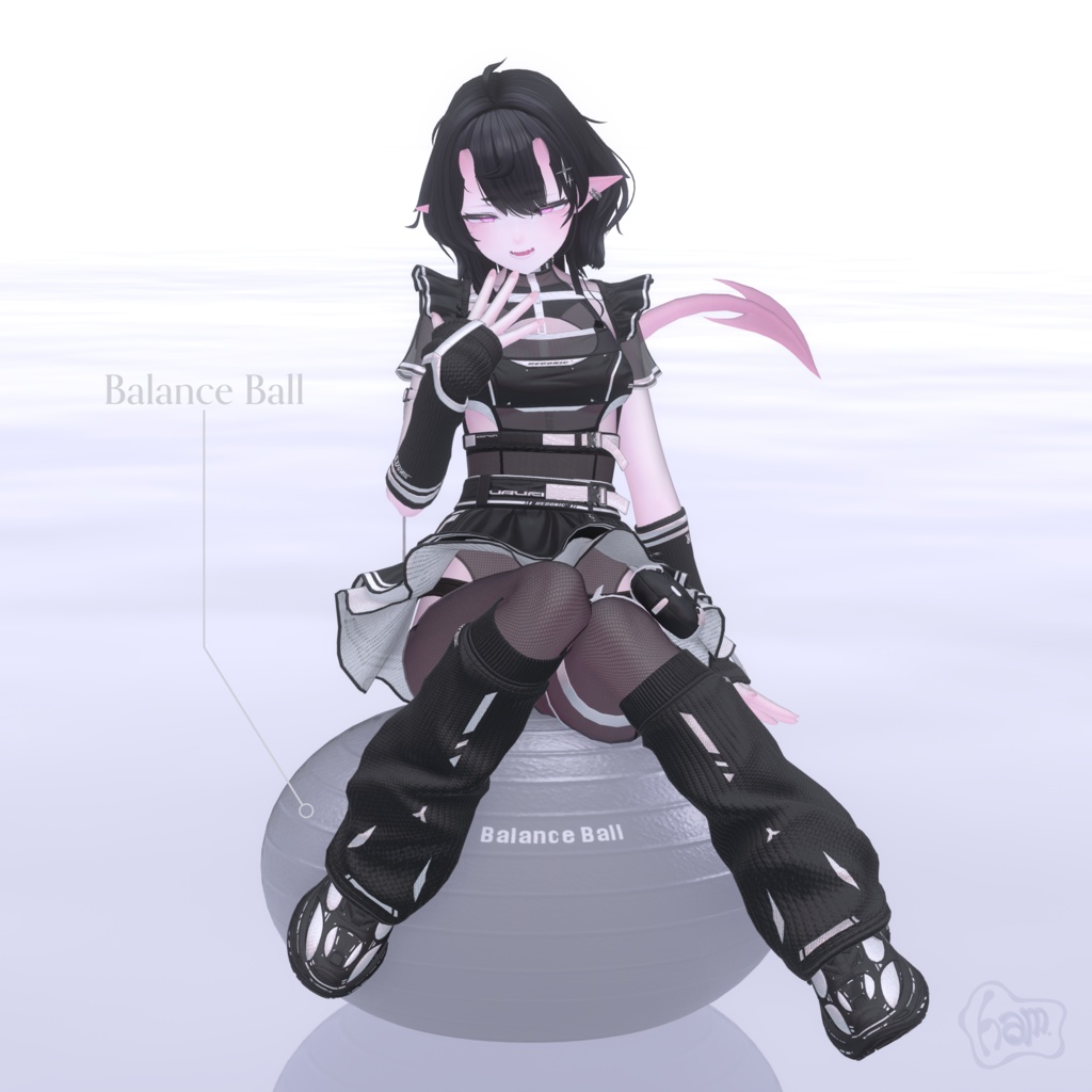 【VRC想定・MA対応】バランスボール Balance Ball【アクセサリー】