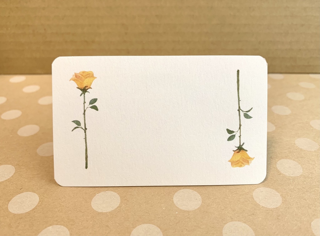 メッセージカード オレンジのバラ 東西のお店 Booth