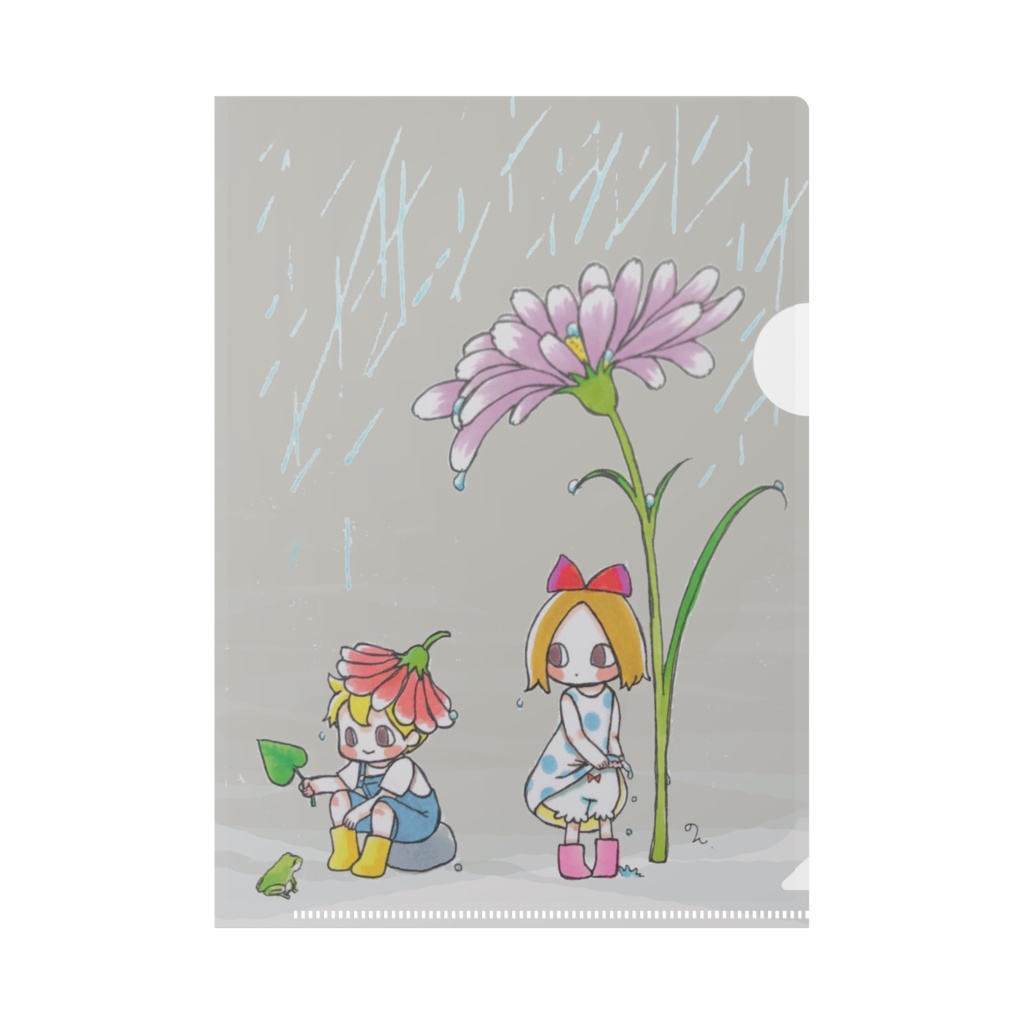 チコミロ　雨の日クリアファイルA5