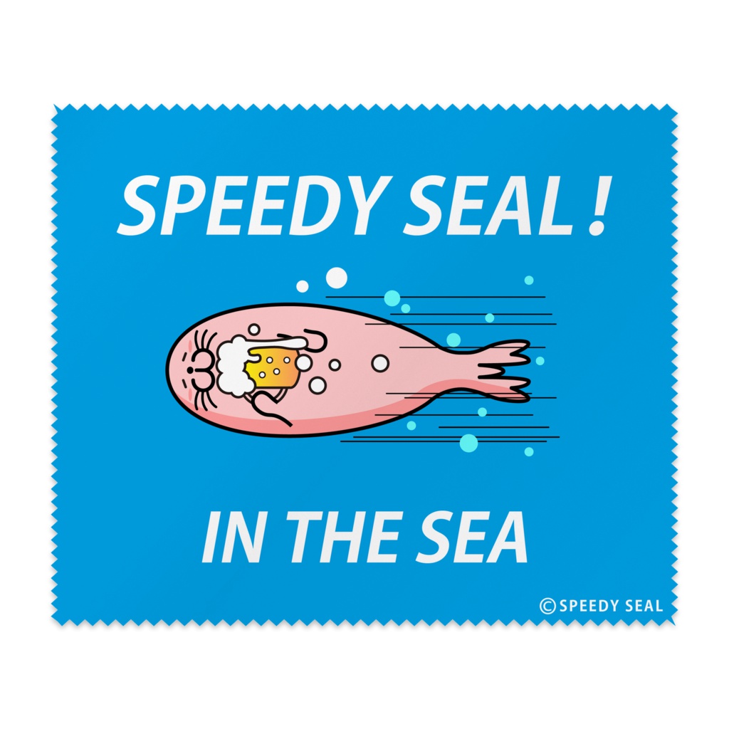 メガネ拭き「SPEEDY SEAL」 アザラシ よっぱらいタイプ