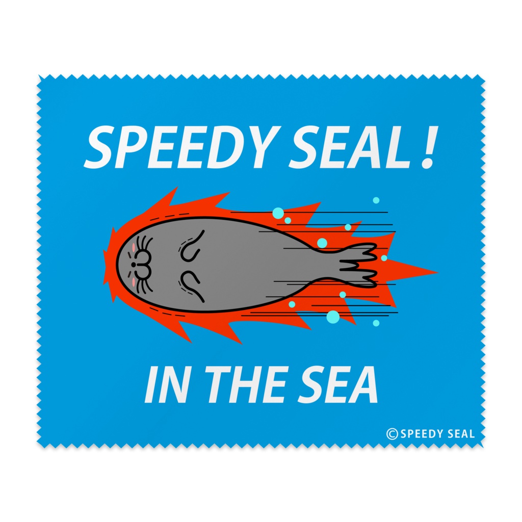 メガネ拭き「SPEEDY SEAL」　アザラシ 激おこタイプ