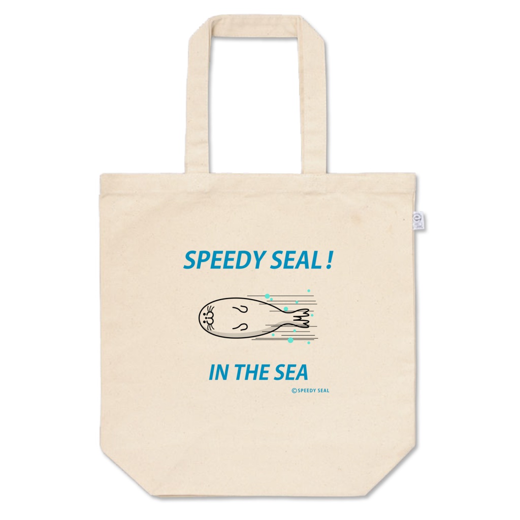 トートバッグ Mサイズ 「SPEEDY SEAL」　アザラシ ベーシックタイプ