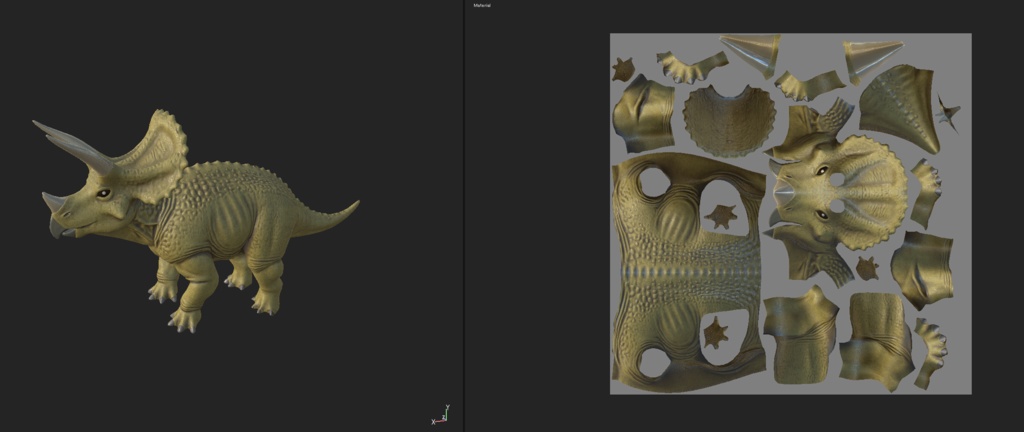トリケラトプス 3Dモデル