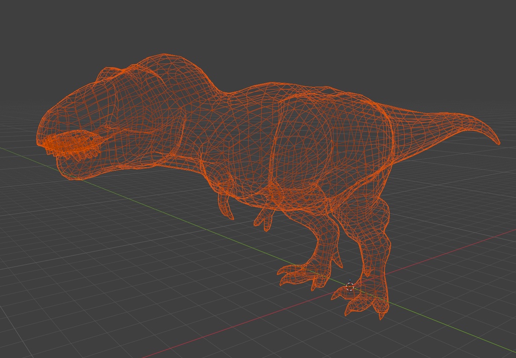 【3Dモデル】ティラノサウルス(Hi & Low Polyセット)