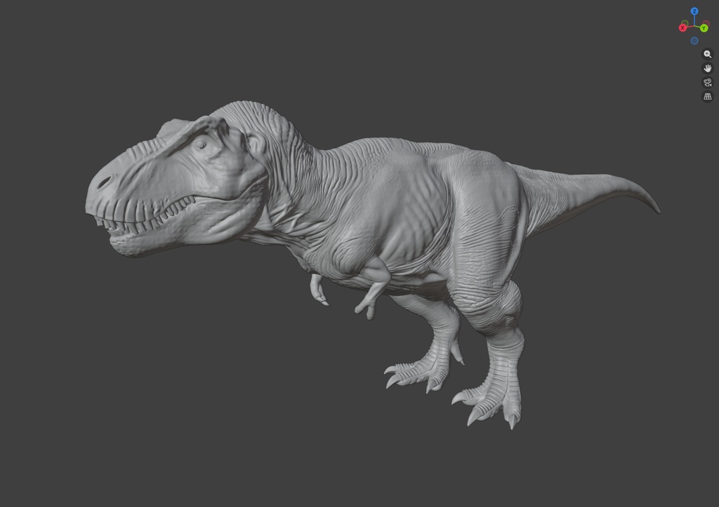 【3Dモデル】ティラノサウルス（Hi & Low Polyセット）