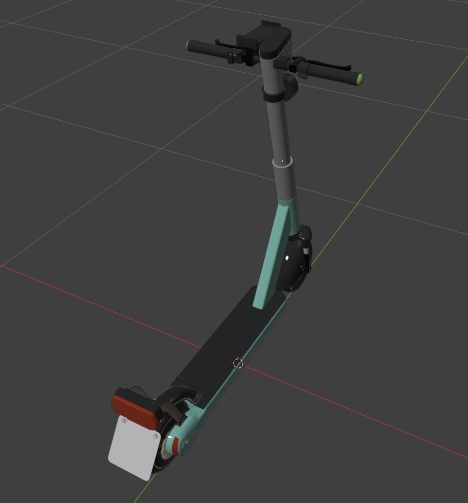 【3Dモデル】電動キックボード(LUUP風)