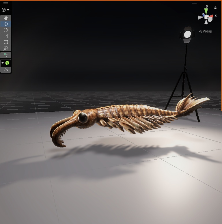 【3Dモデル】アノマロカリス(PBRテクスチャ・フルセット) Unityデータ追加