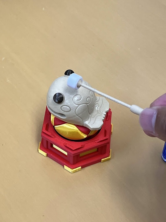 【3Dプリント用STLデータ】カエルキャラクター風 木魚モデル(パーツ分割版)