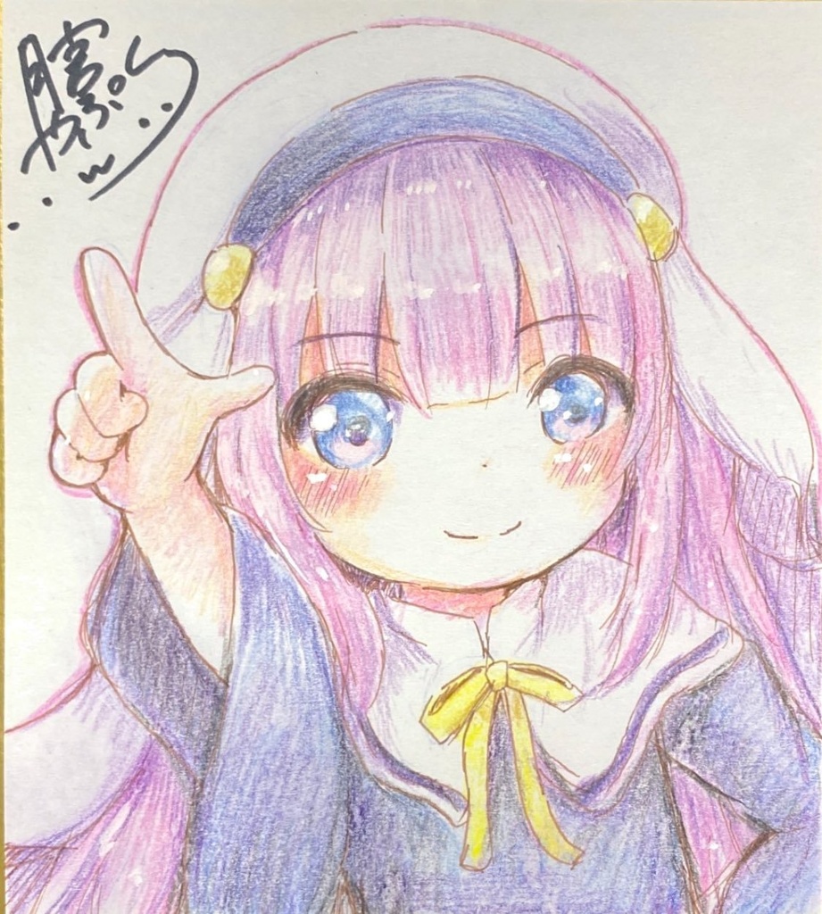 【一般販売】神様になった日 ひな ミニ色紙