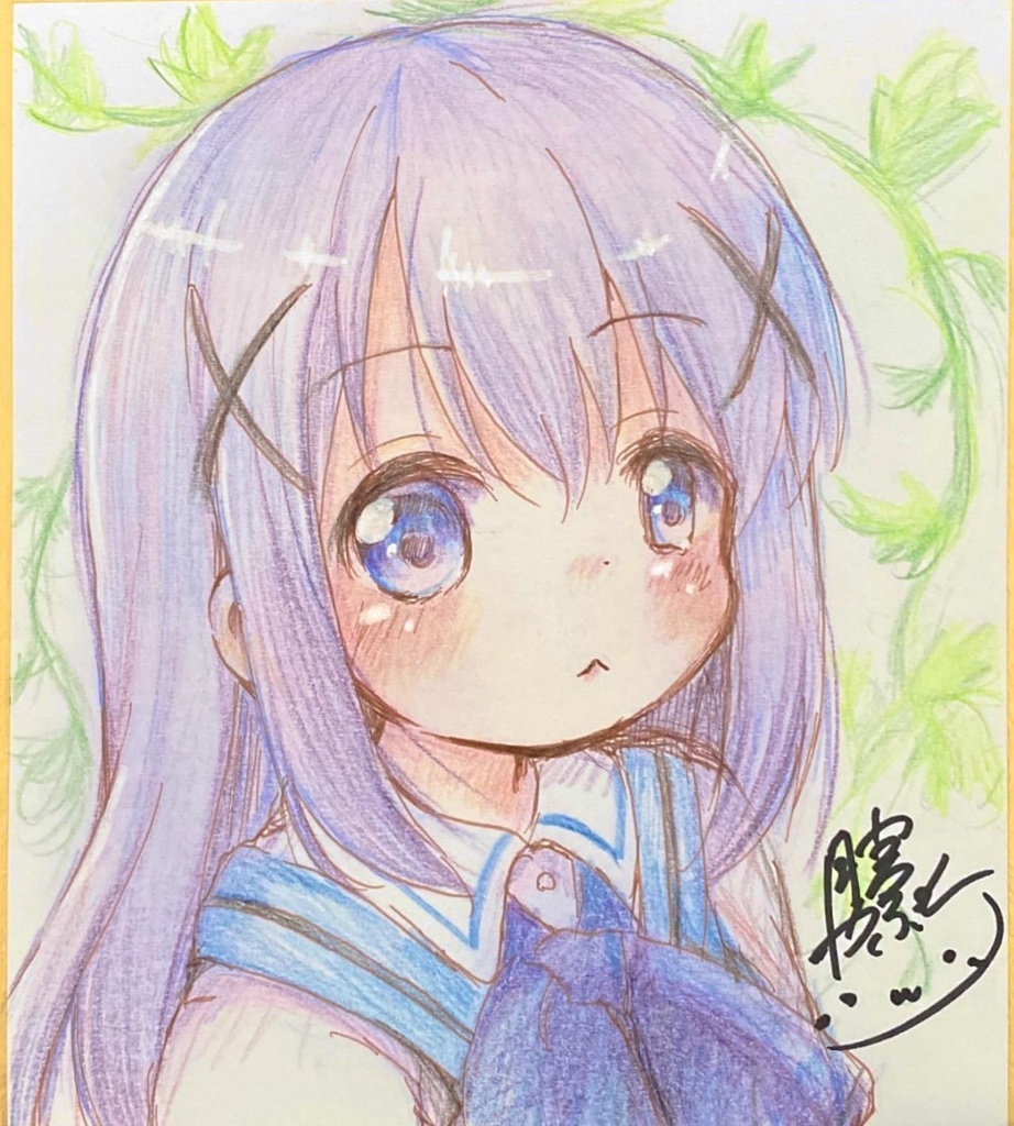 【一般販売】ごちうさ チノ ミニ色紙