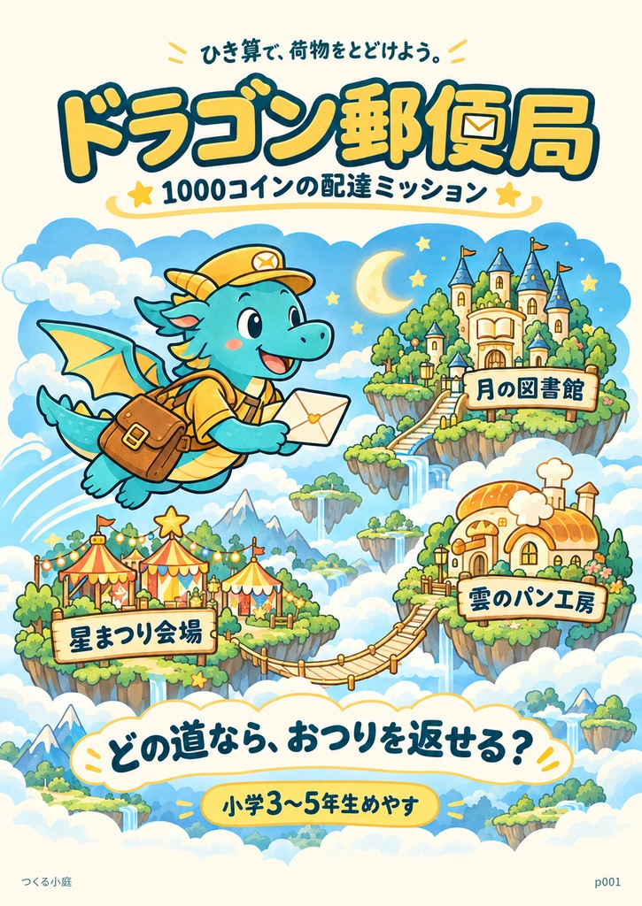 【小学3〜5年生めやす】ドラゴン郵便局｜1000コインの配達ミッション