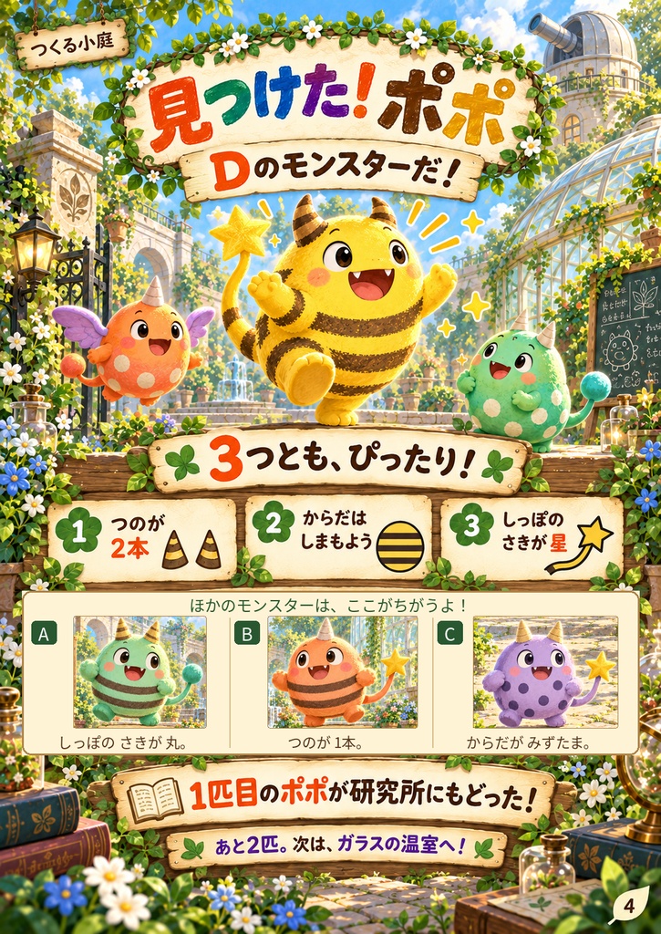 モンスター研究所|親子で楽しむモンスター探し・観察ゲームPDF