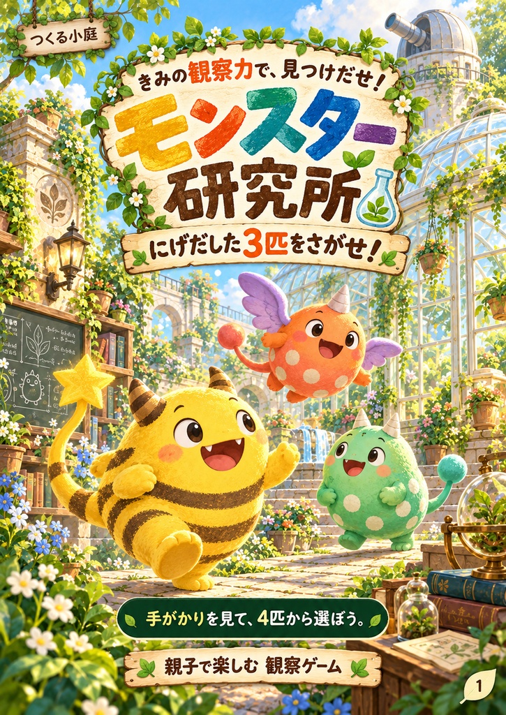 モンスター研究所｜親子で楽しむモンスター探し・観察ゲームPDF