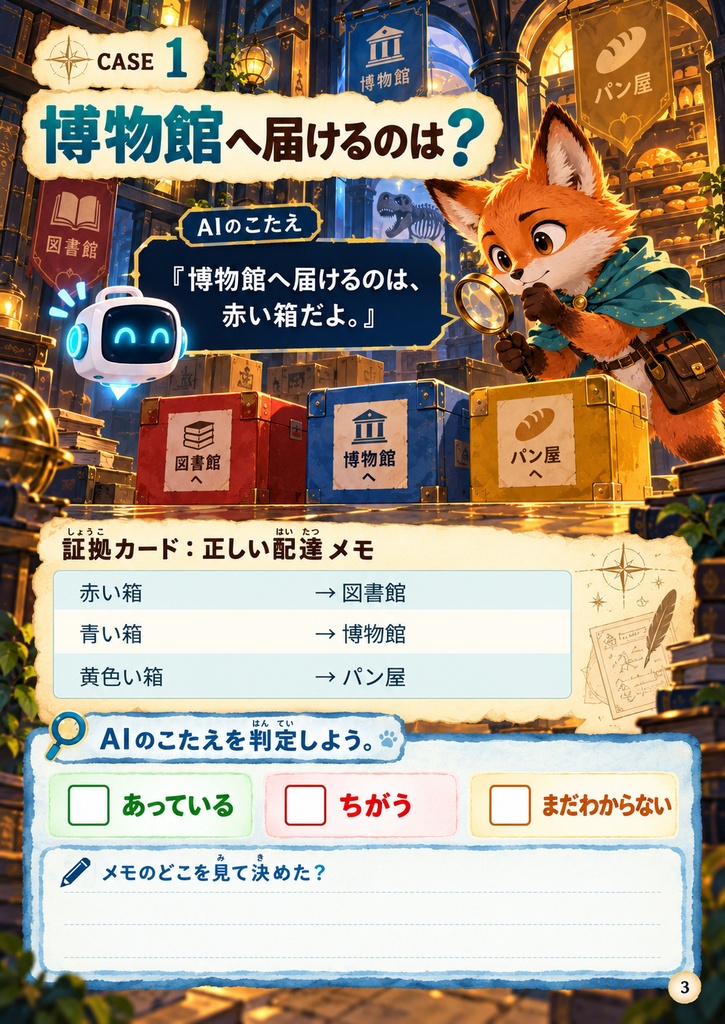 【PDF】AIのこたえ、ほんとう?|ひみつの研究所の3つのナゾ
