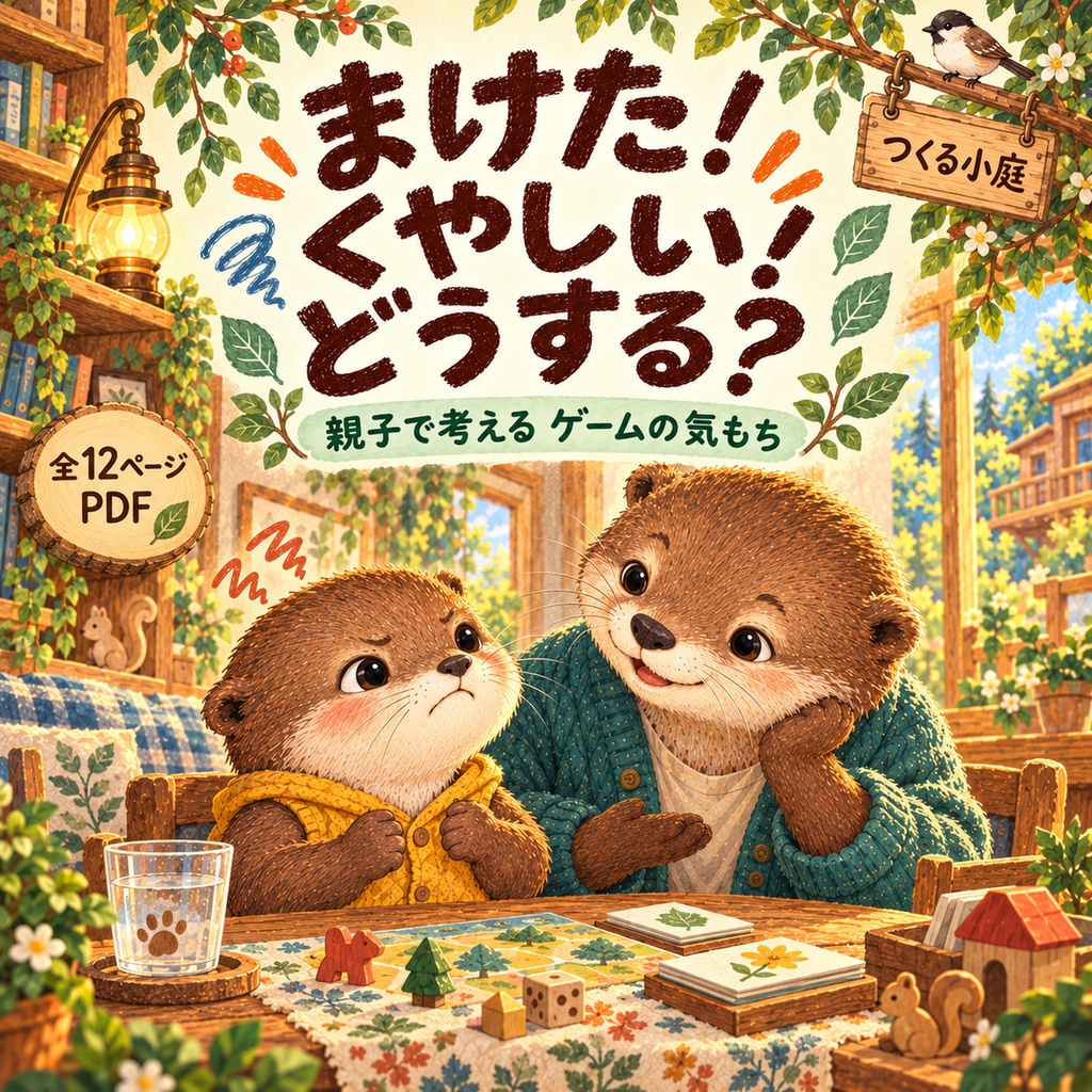 まけた！くやしい！どうする？｜親子で考えるゲームの気もち【12ページPDF】