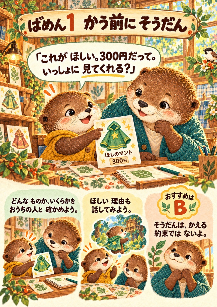 ゲームで買いたい!どう相談する?|親子で考えるお金と気もち【12ページPDF】