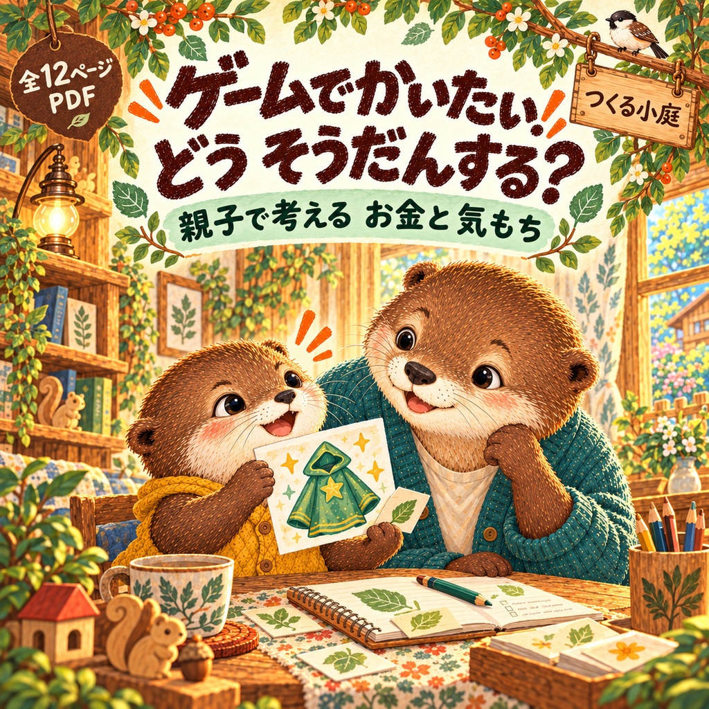 ゲームで買いたい!どう相談する?|親子で考えるお金と気もち【12ページPDF】
