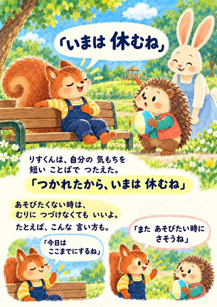 友だちに「いや」って言っていい?|親子で考える断り方と気もち【12ページPDF】
