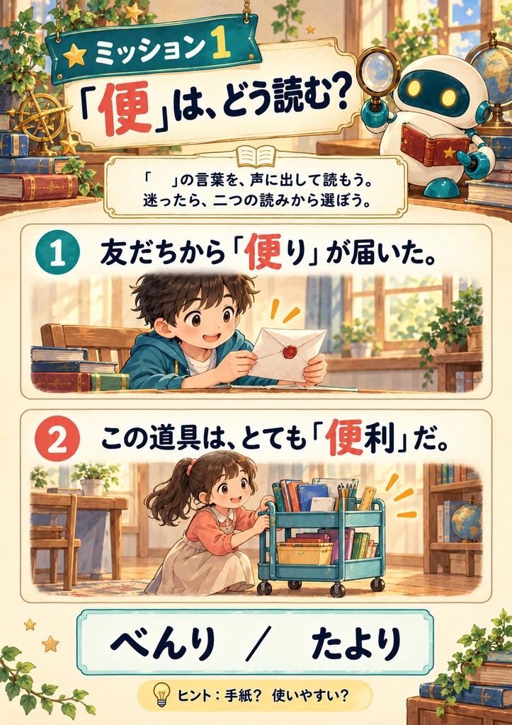 小4漢字ミスたんてい3|読み方チェンジ!言葉で覚えるクイズ|24ページPDF