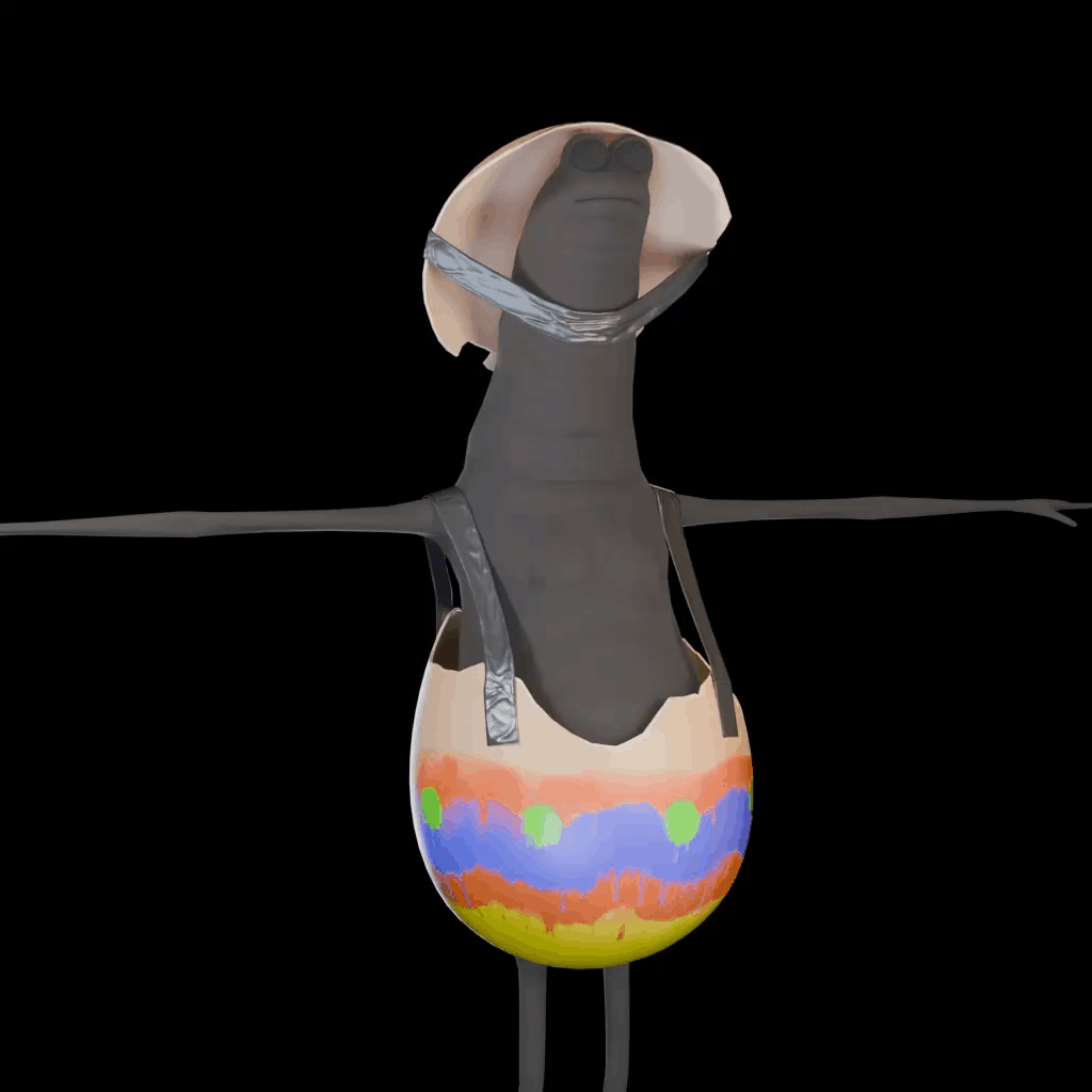 Egg Costume for Wormiesock