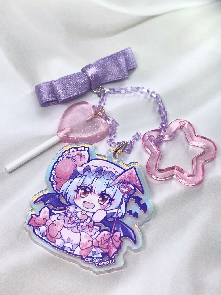 【レミリア】ゆめかわチャーム付きアクリルキーホルダー
