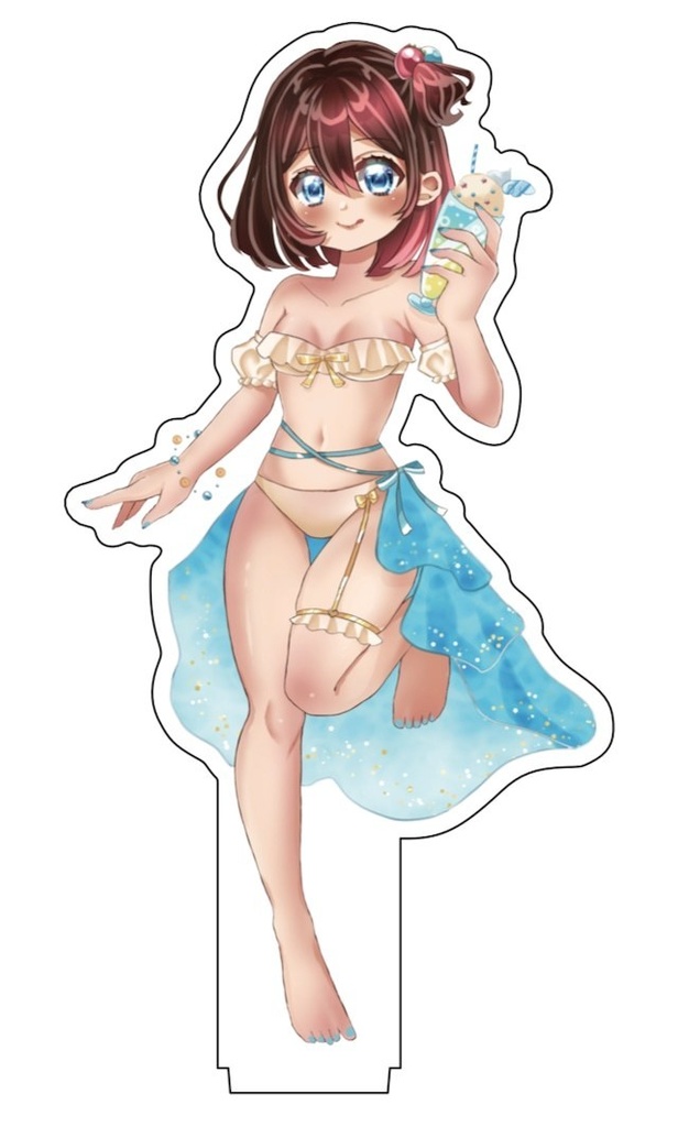 杏珠苺絵留　アクリルスタンド水着Ver.