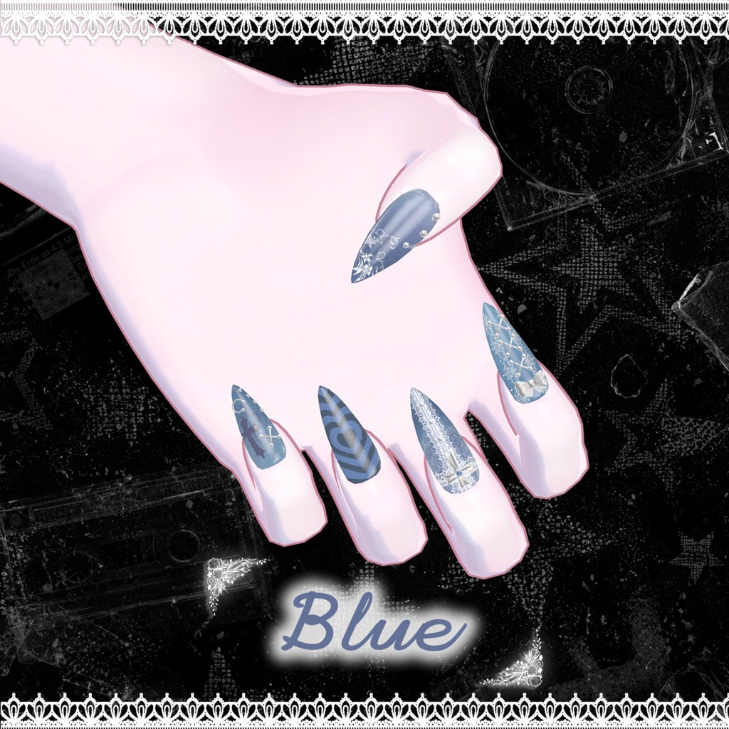 【12Avatars】Kitsch Nail ♰🖤
