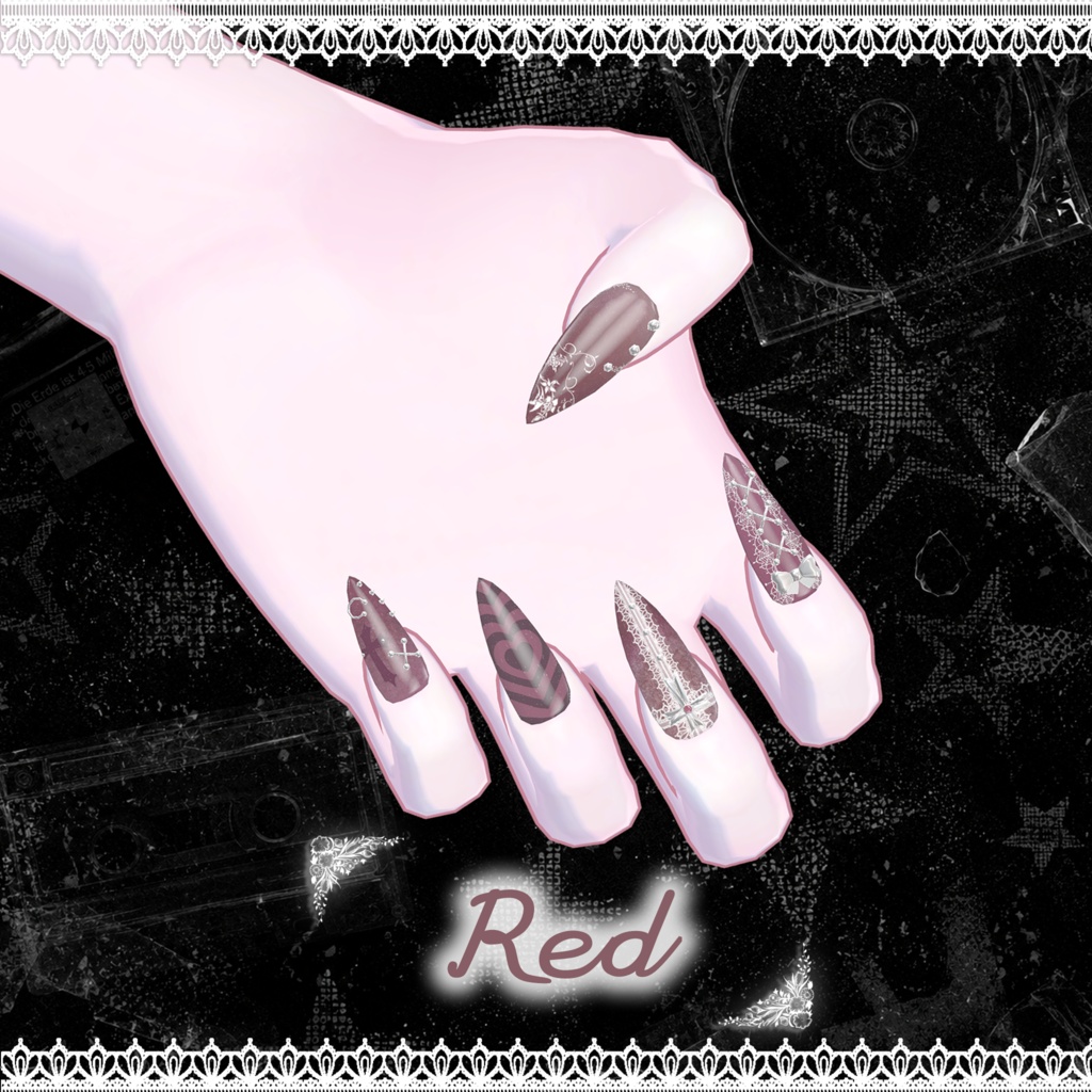 【12Avatars】Kitsch Nail ♰🖤