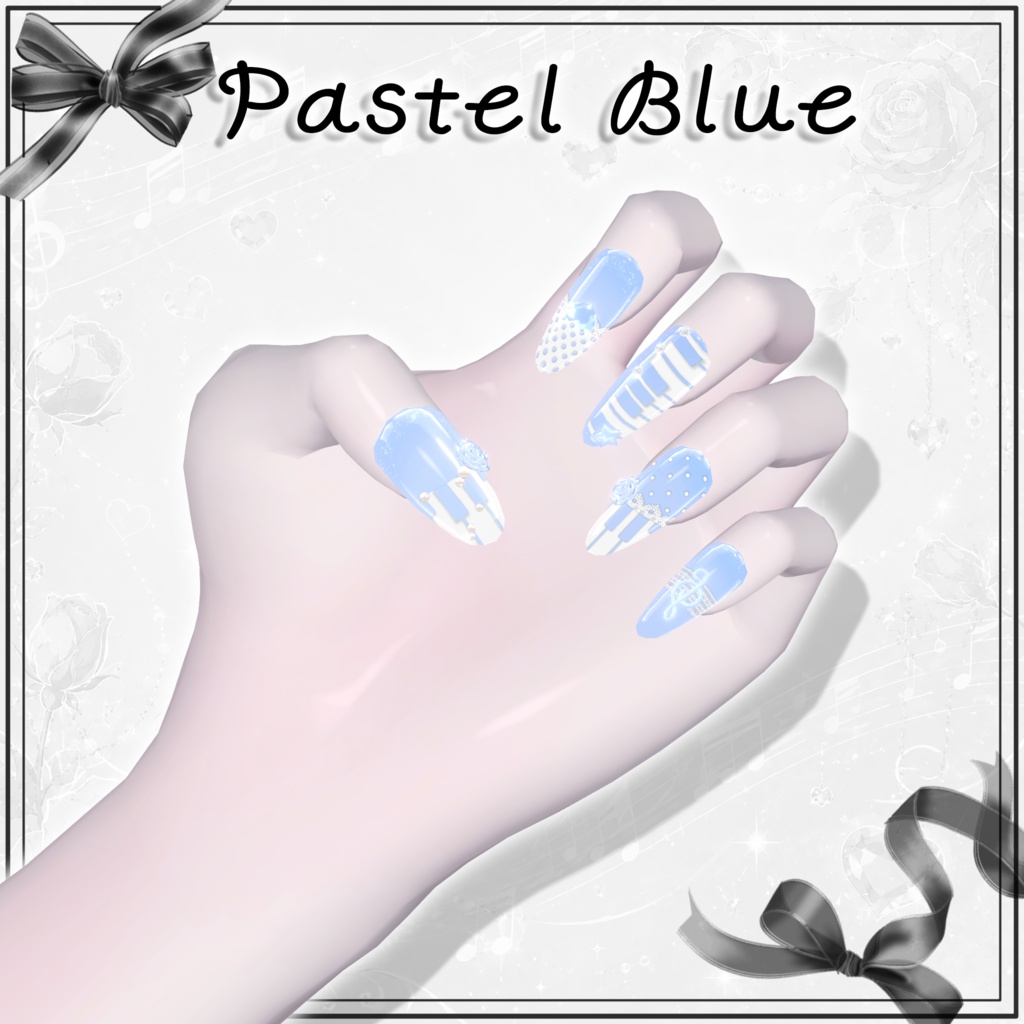 ✨ Sale ✨【12Avatars】🎹Piano Rose Nail🌹