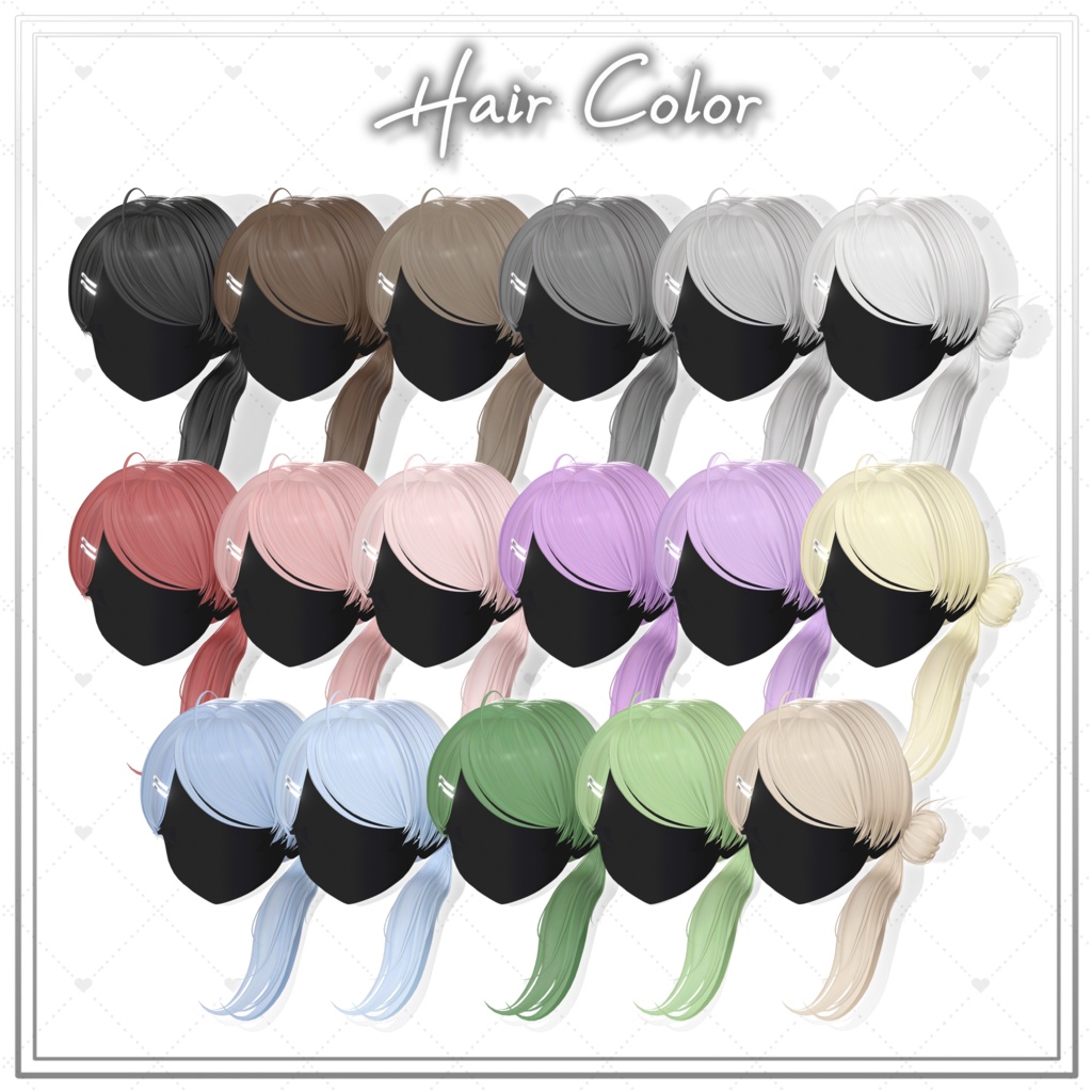 âšFree âšã14AvatarsãSide Tail Bun ð