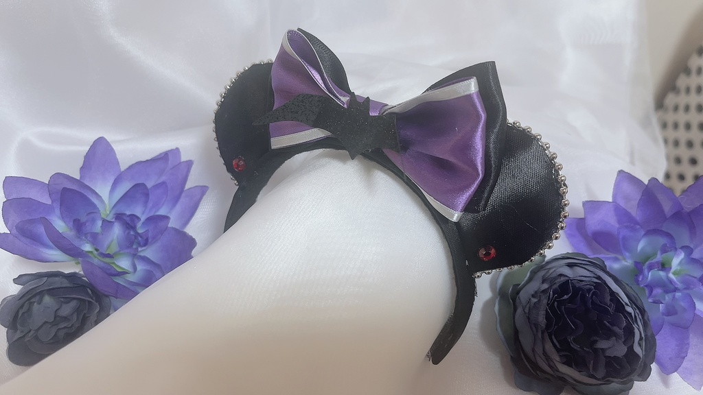 🦇零★UNDEADモチーフヘッドアクセ★16cmぬい用🦇