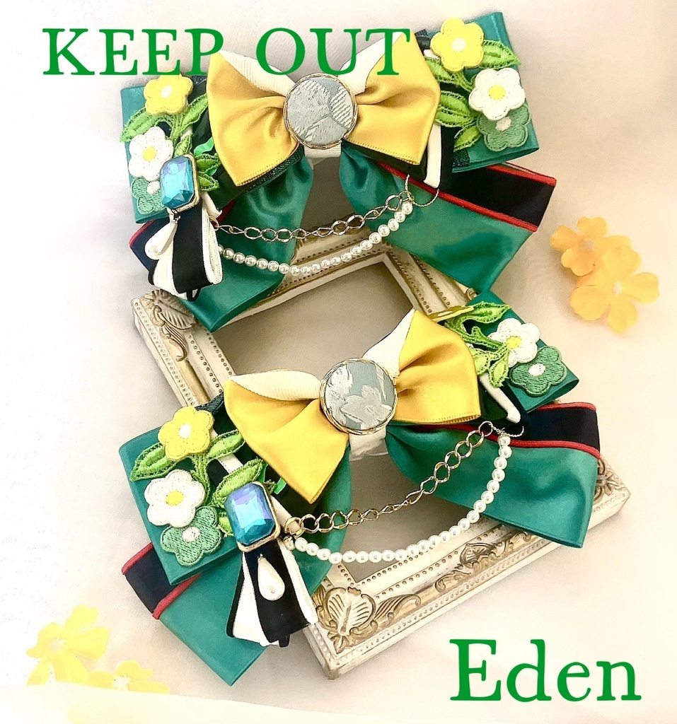 【再販なし】EDEN🍎🐍TRIP衣装イメージペンラリボン＆バッグチャーム＆バレッタ