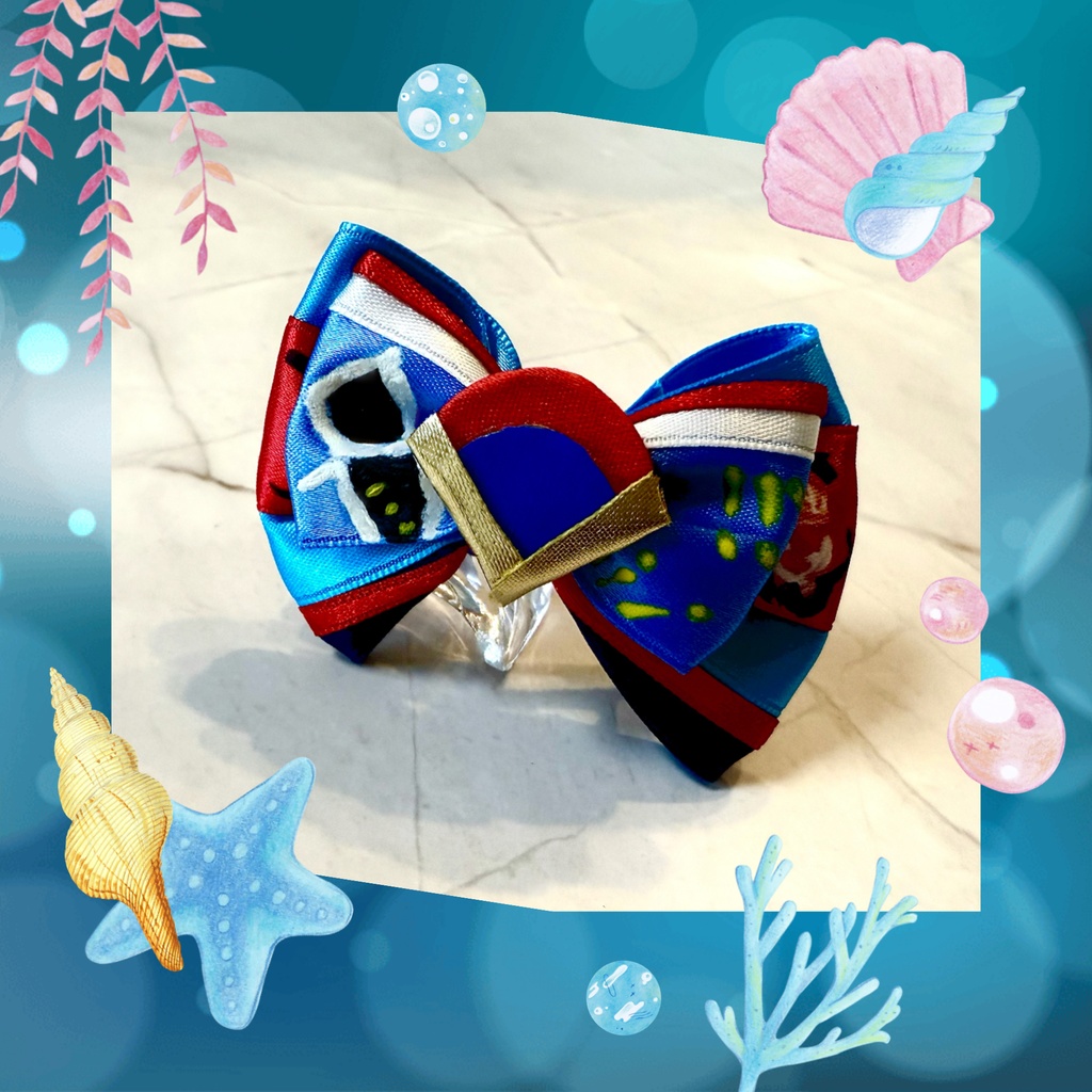 🐠いつぬい16cmぬい💙あんスタ深海奏汰フィーチャー『鱗海』モチーフヘアクリップ🐠