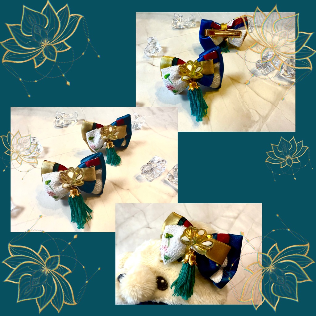 🪷いつぬい16cmぬい🍁あんスタ蓮巳敬人フィーチャー『清蓮花』モチーフヘアクリップ🪷