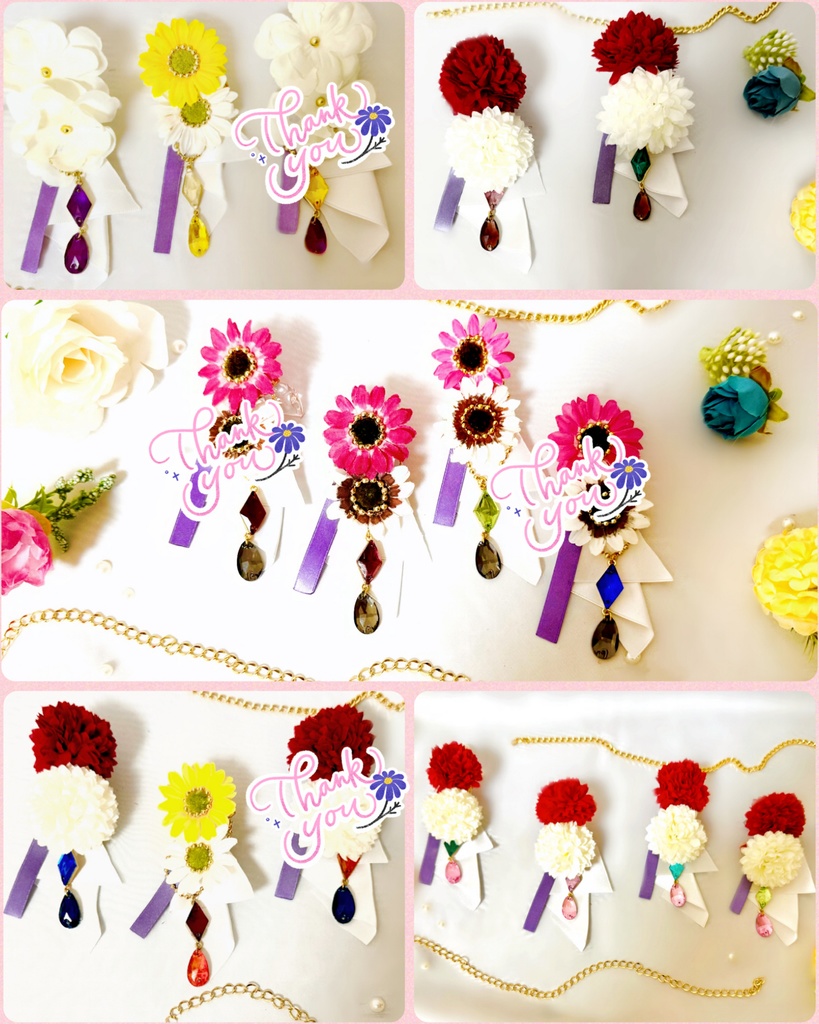 🌼Starry Symphoneyモチーフ🎀フラワーリークリップ🌼