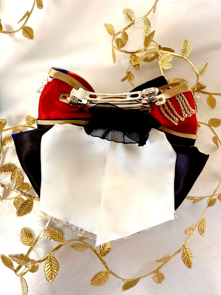 🌟 #天祥院英智 フィーチャー2 『絢爛遊戯』衣装モチーフ🌟 ”ペンラリボン*バレッタにもなる” リボンチャーム🎀