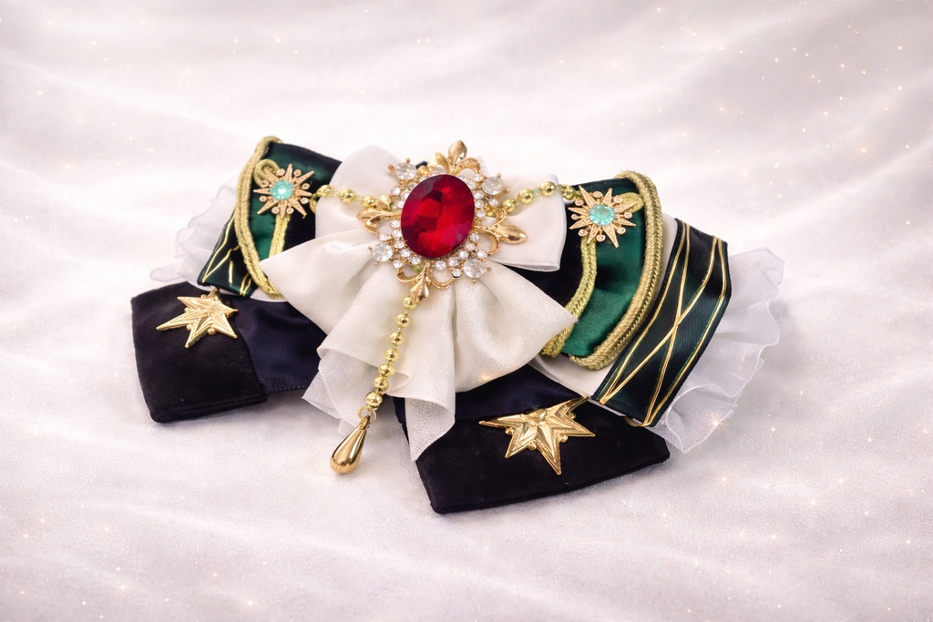 🥀🌟 #Valkyrie 『星の鳴動響きし時に』衣装モチーフ🌟🥀 ”ペンラリボン*バレッタにもなる” リボンチャーム🎀