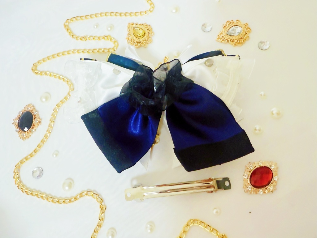 🥀🌟 #Valkyrie 『星の鳴動響きし時に』衣装モチーフ🌟🥀 ”ペンラリボン*バレッタにもなる” リボンチャーム🎀