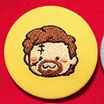 刺繍缶バッジ【冒険家】