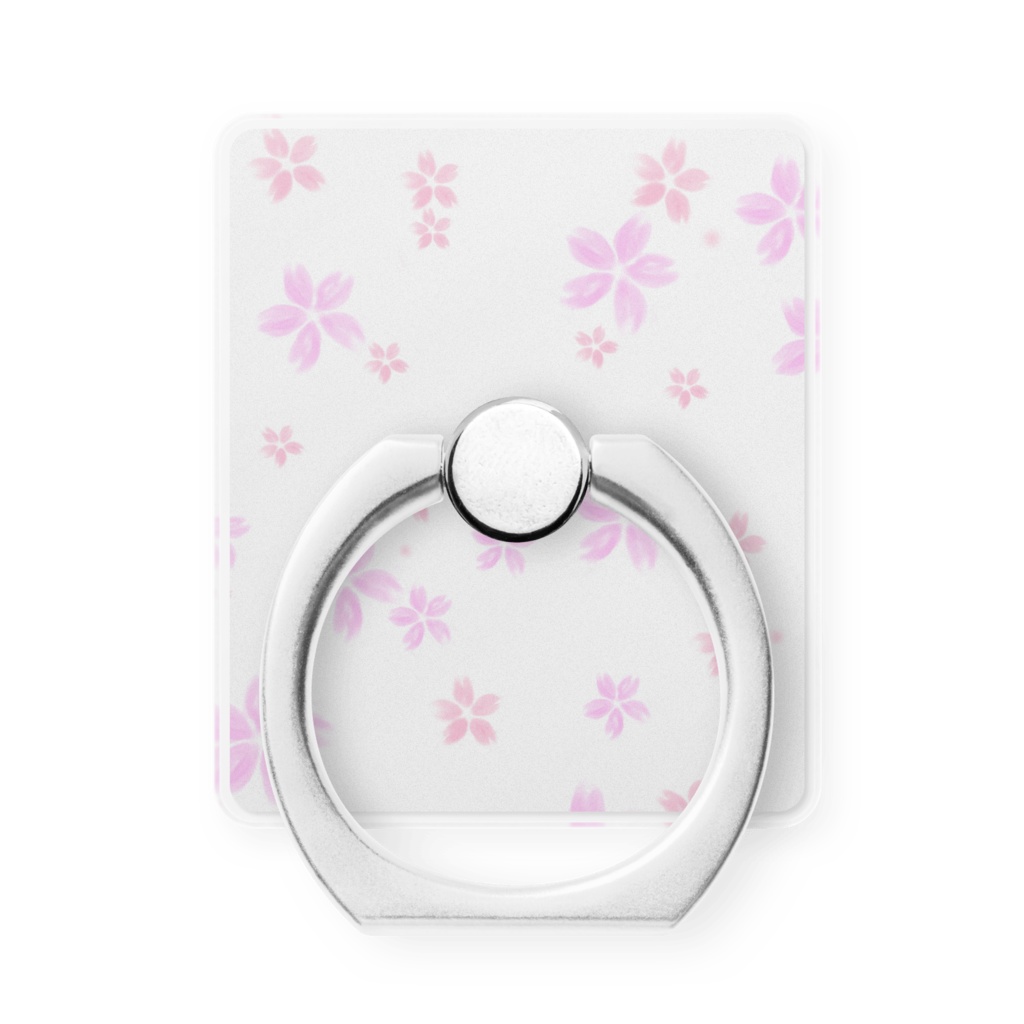 0110　花柄　桜　3　スマホリング