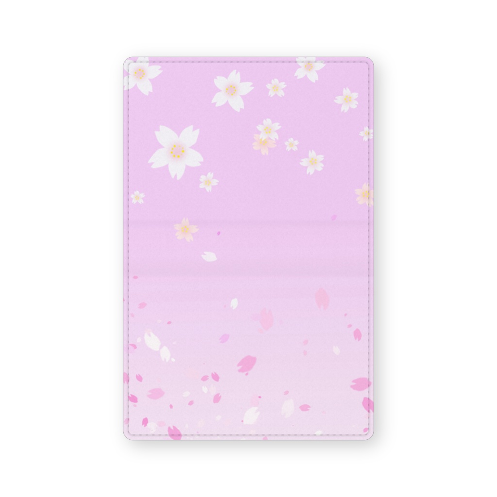 0108　花柄　桜 2　ピンク　カードケース　名刺ケース
