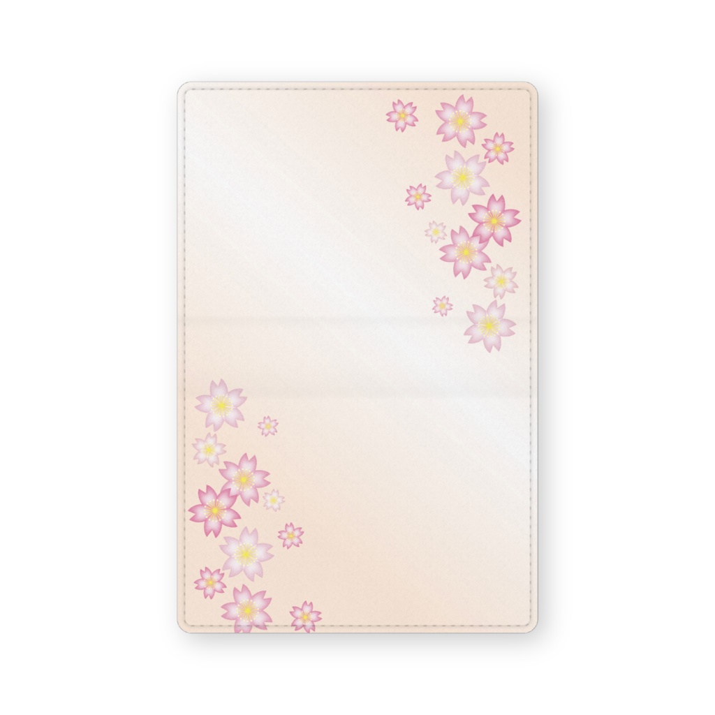 0121　花柄　桜　4　カードケース　名刺ケース