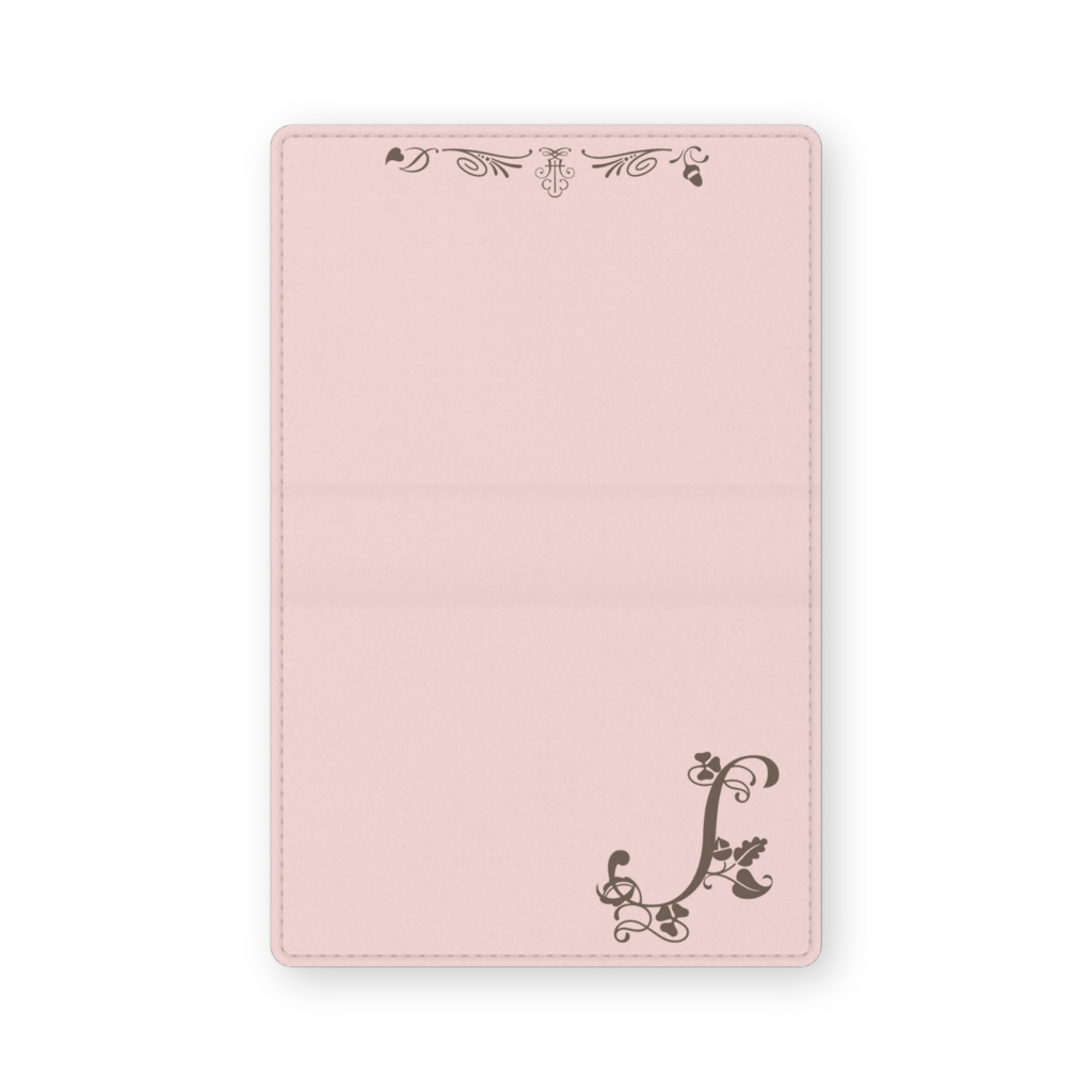 0147　アルファベット　イニシャル　S　ピンク　19　カードケース　名刺ケース