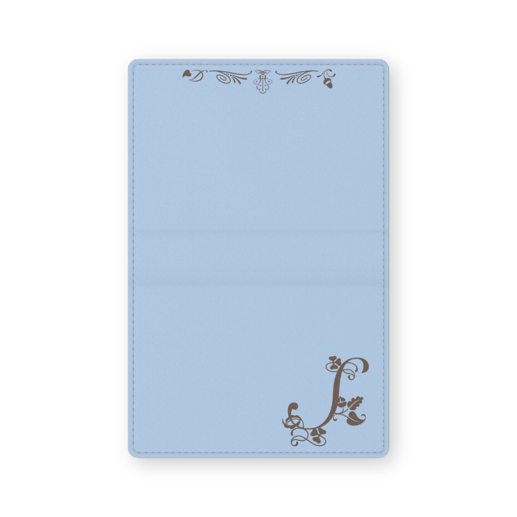 0172　アルファベット　イニシャル　S　ブルー　19　カードケース　名刺ケース