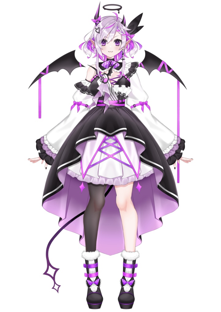 【Live2Dモデル】悪魔の女の子(VTS対応)【デフォルメイラスト付き】