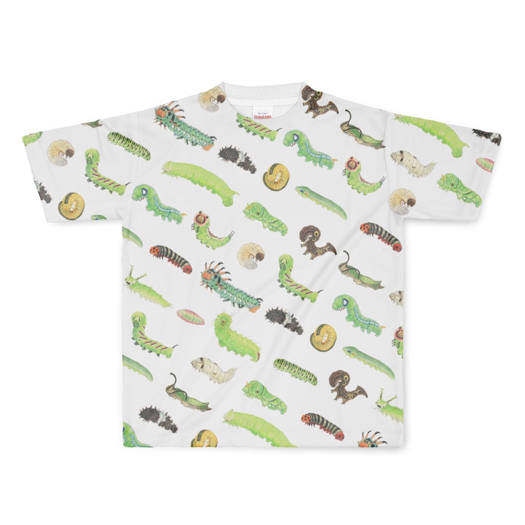 総柄メッシュTシャツ/ファクトリーから発送分(イモムシ大きい版)