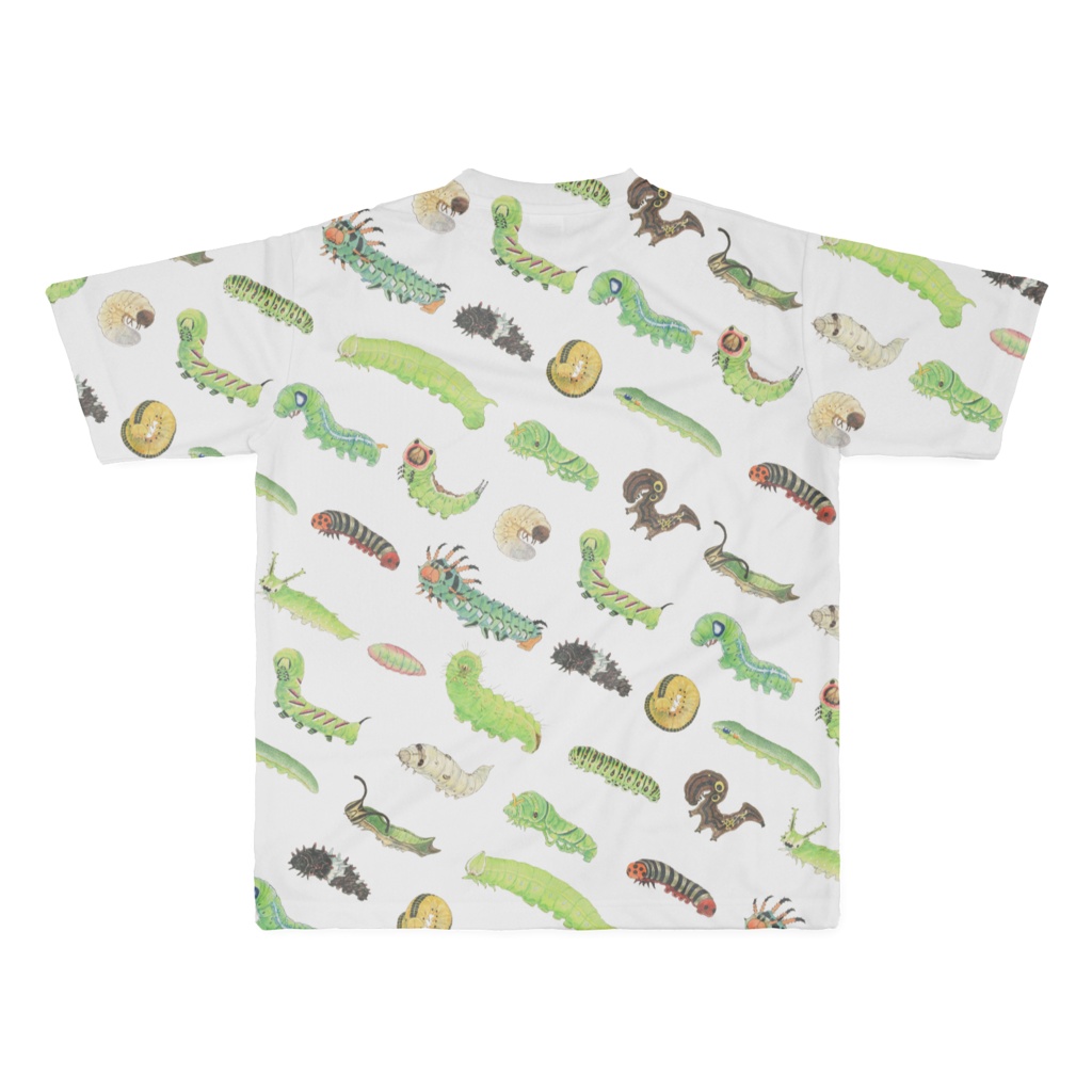 総柄メッシュTシャツ/ファクトリーから発送分(イモムシ大きい版)