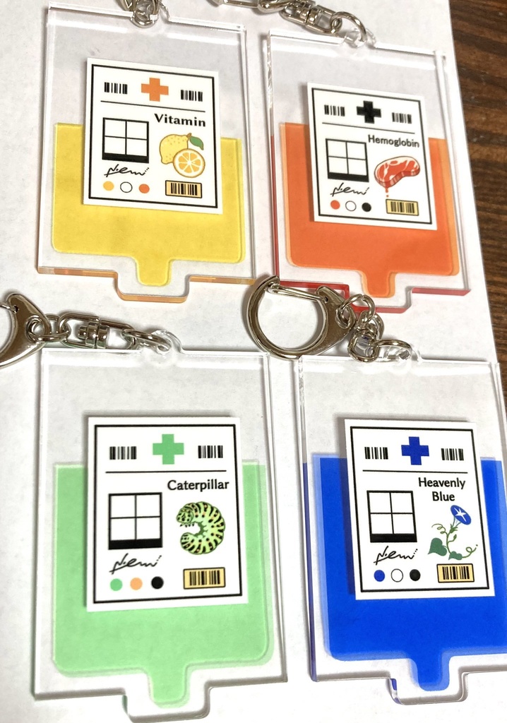 点滴アクキー