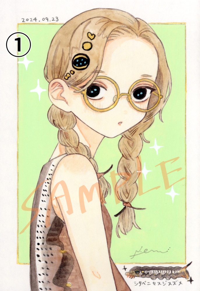 ハガキサイズ原画(23日21時~)